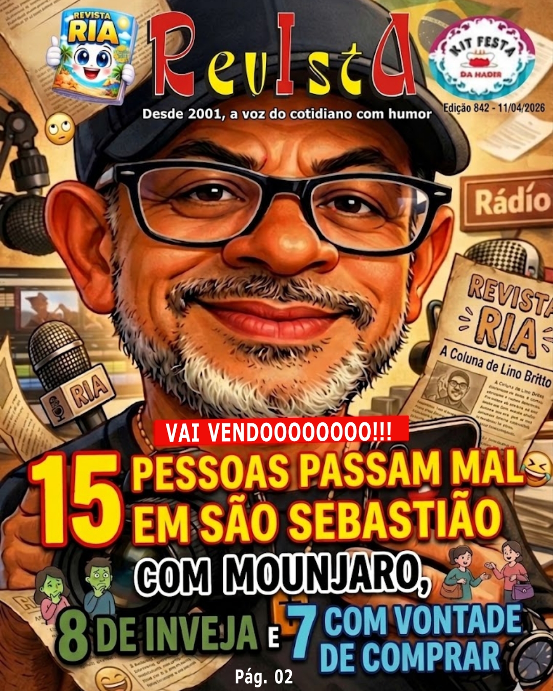 Revista Ria, capa da edição 842