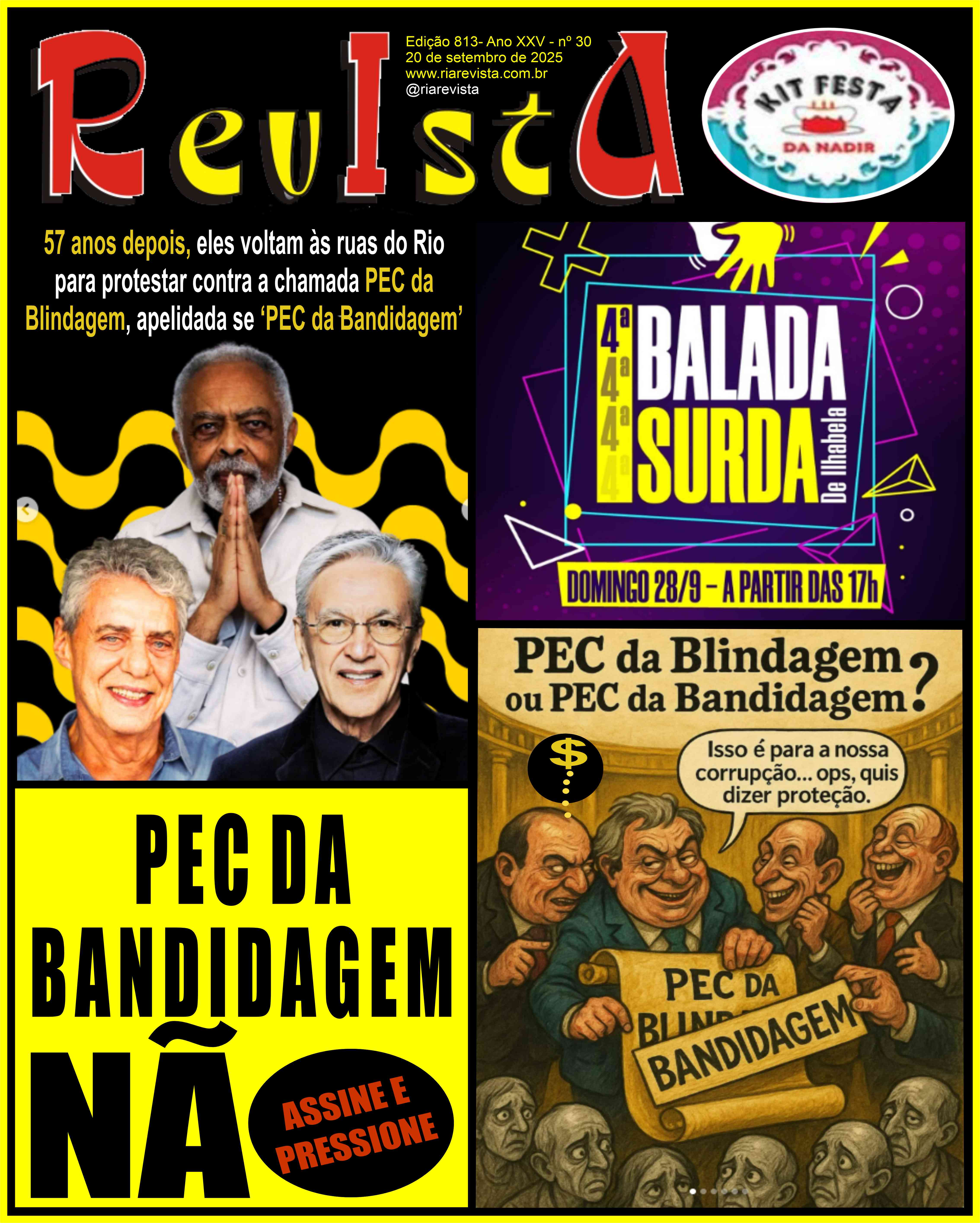 Revista Ria capa da edição 813