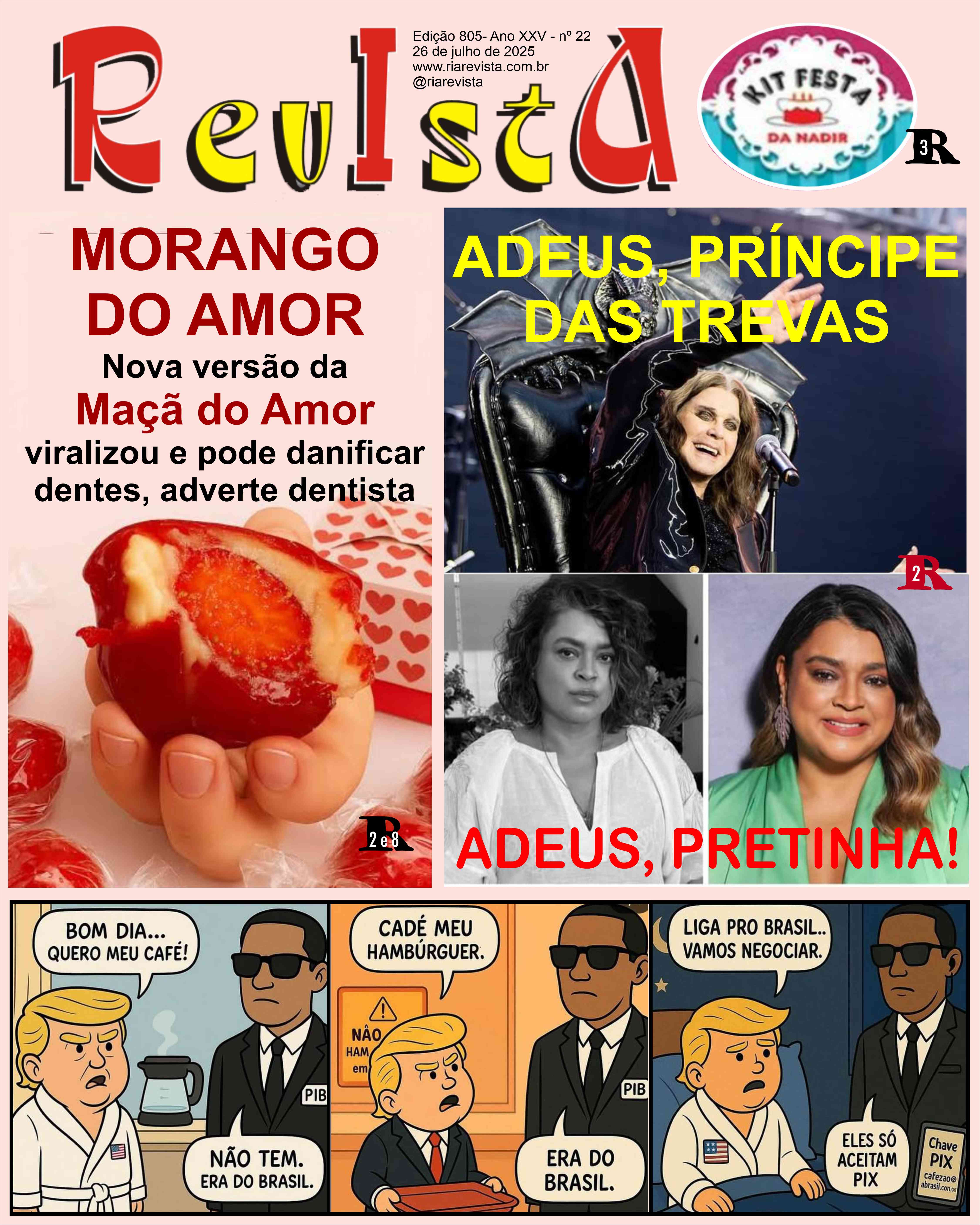 Revista Ria, capa da edição 805